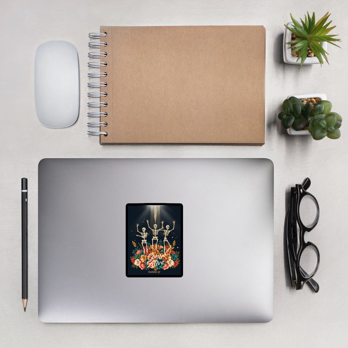 Come Alive Black Frame Bubble-free stickers