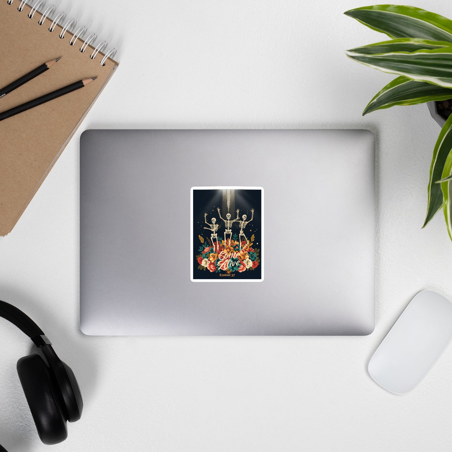 Come Alive White Frame Bubble-free stickers