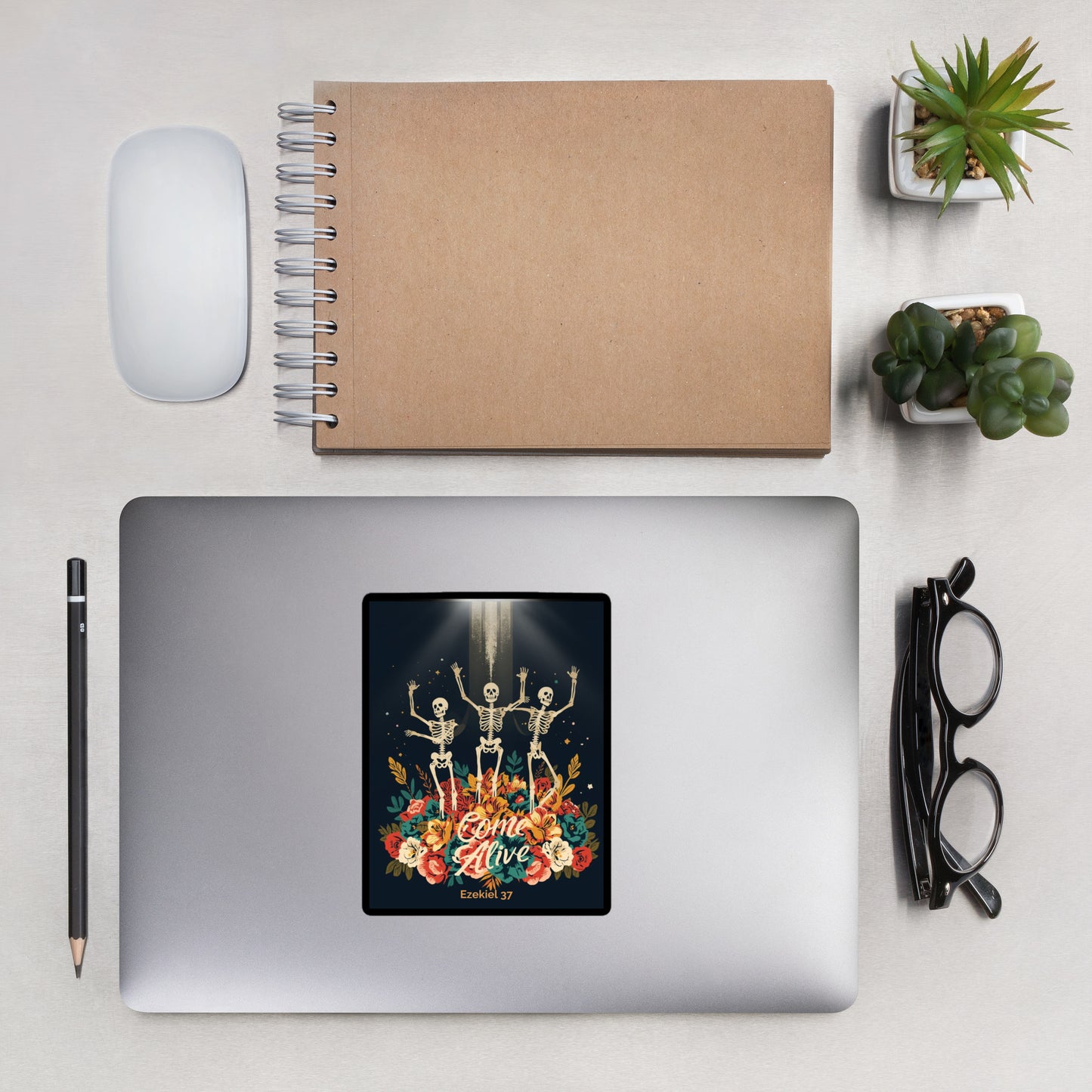 Come Alive Black Frame Bubble-free stickers