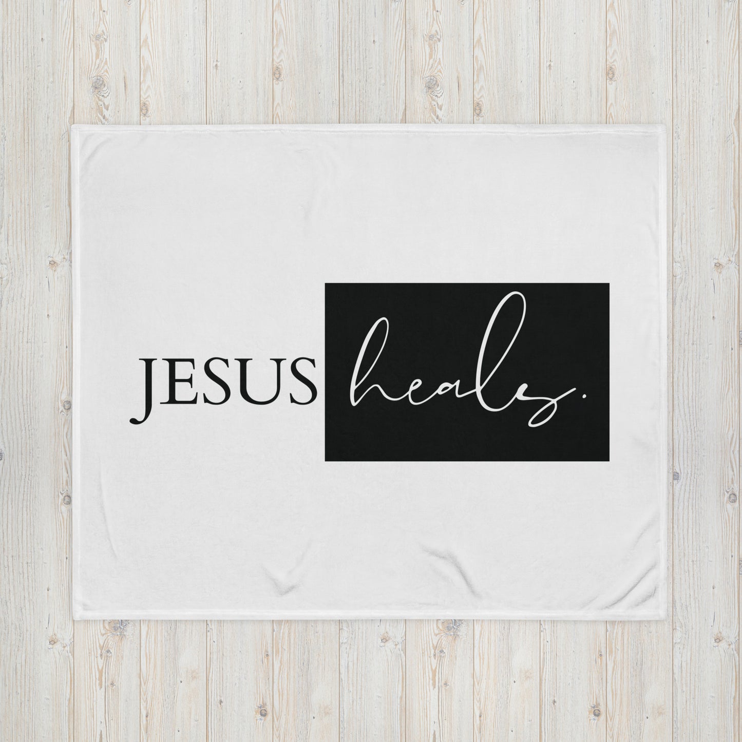 Jesus Heals Throw Blanket