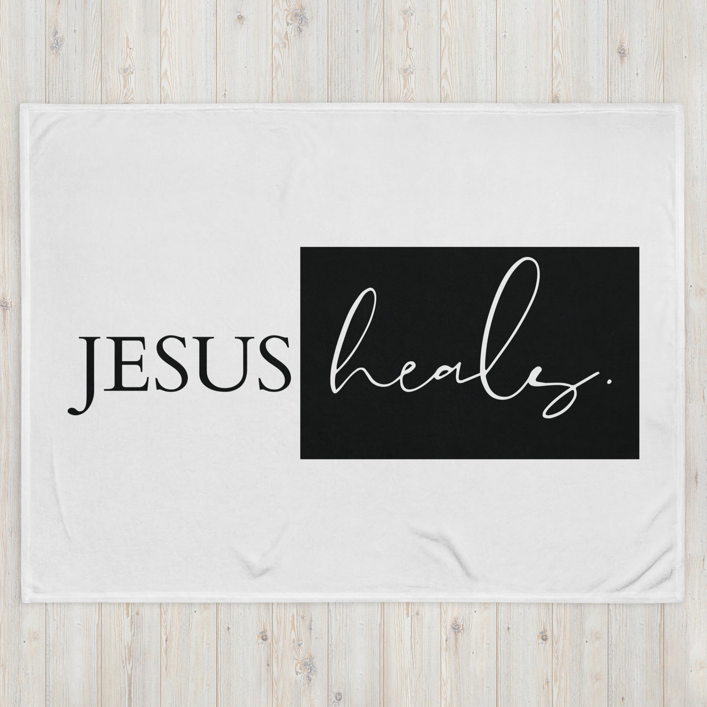 Jesus Heals Throw Blanket
