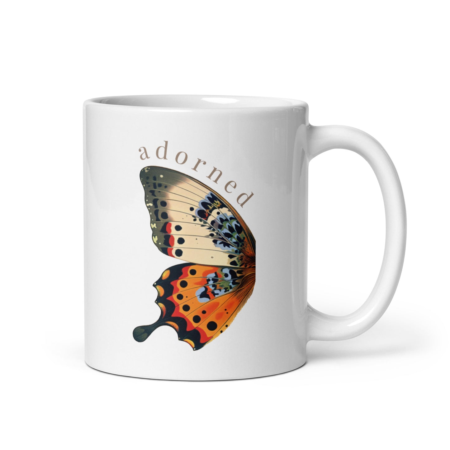 Adorned White glossy mug