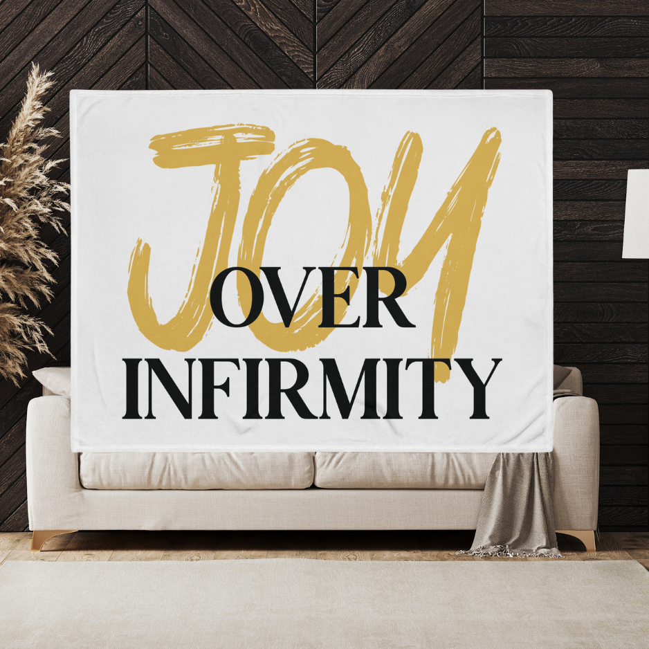 Joy Over Infirmity Throw Blanket