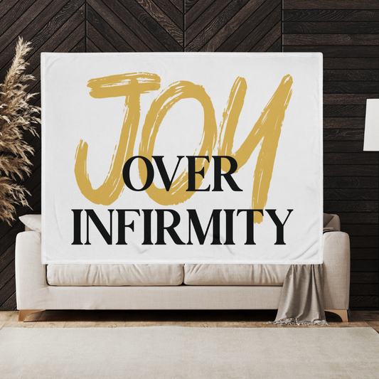 Joy Over Infirmity Throw Blanket