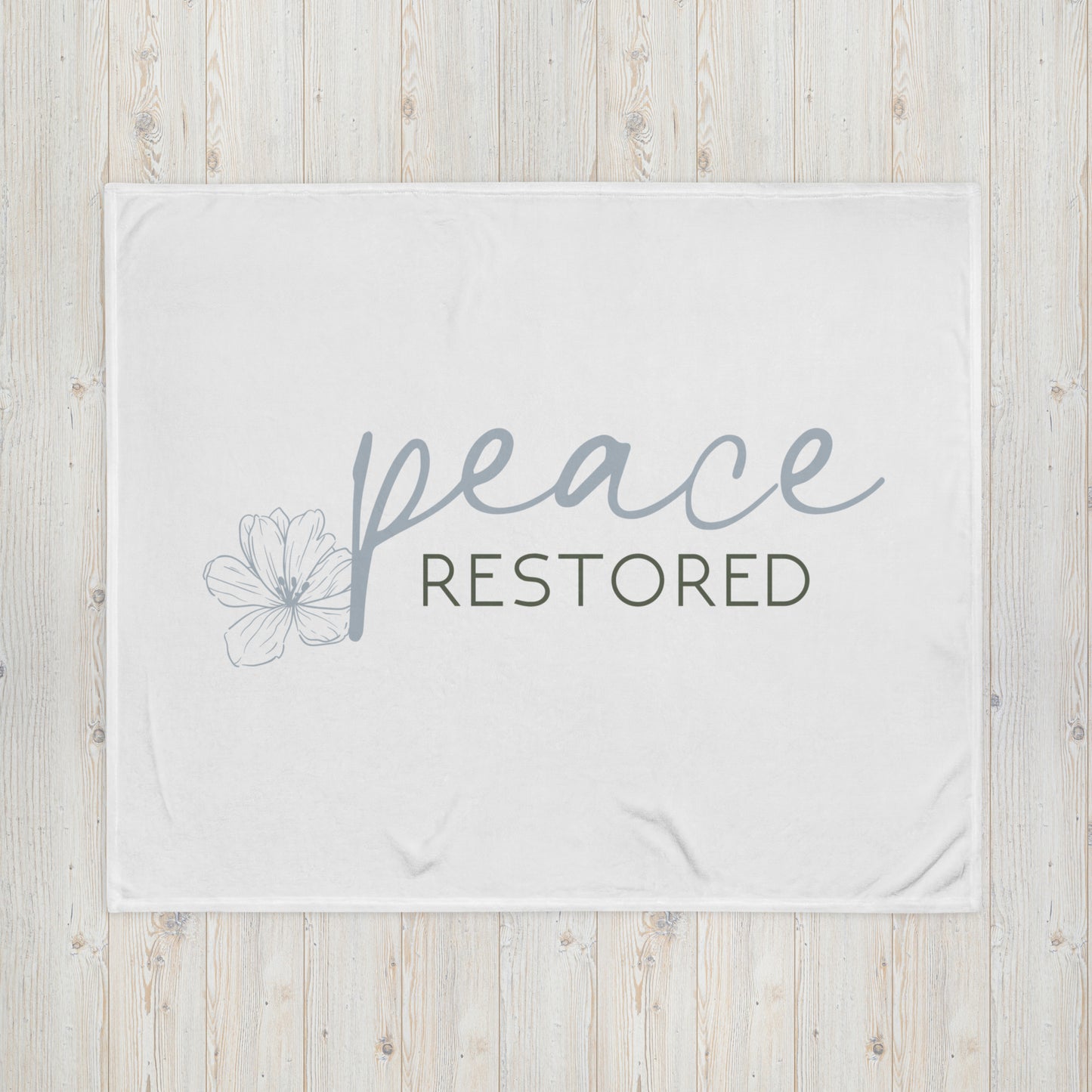 Peace Restored Throw Blanket