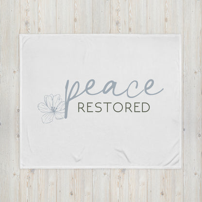 Peace Restored Throw Blanket
