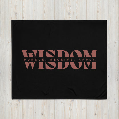 Wisdom—Acquire + Apply Throw Blanket