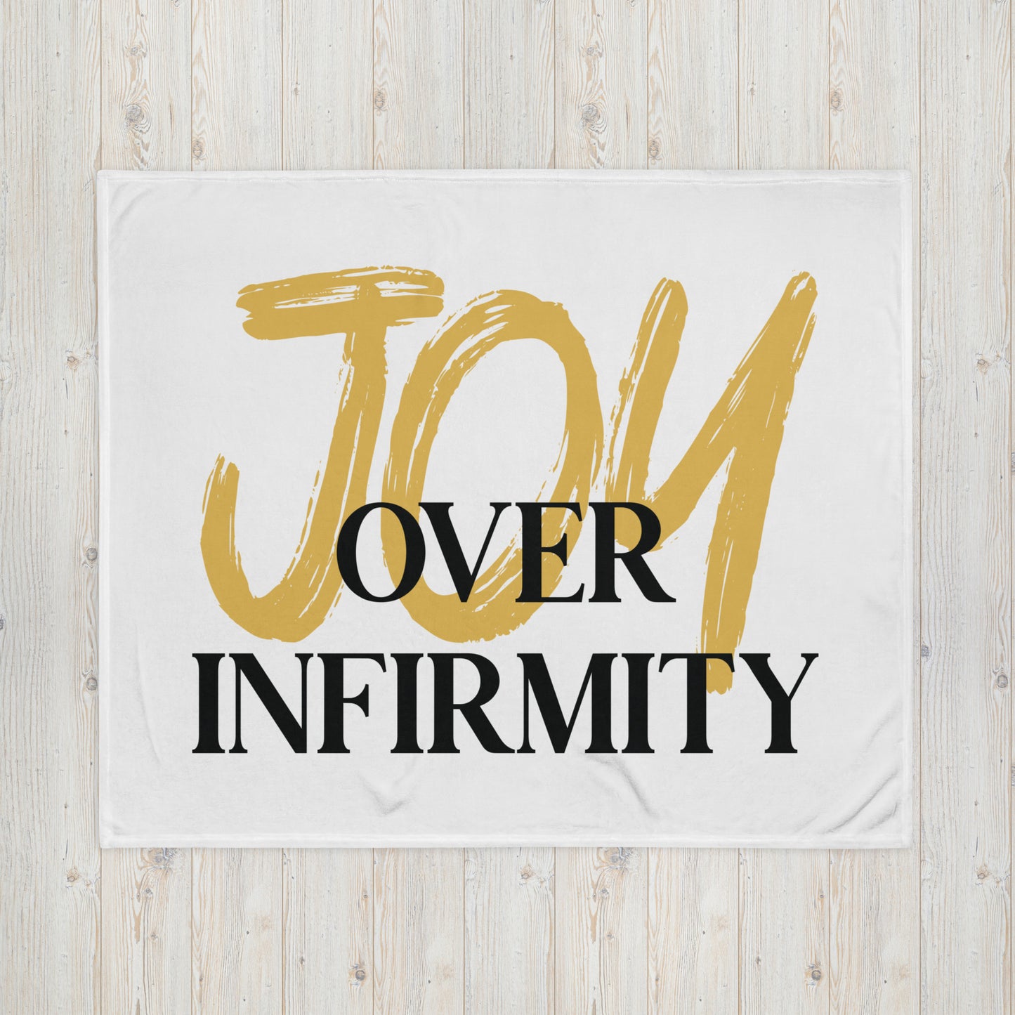 Joy Over Infirmity Throw Blanket