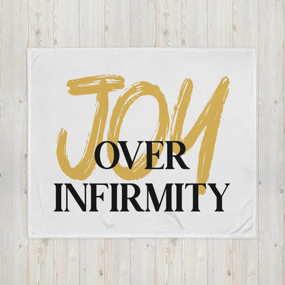 Joy Over Infirmity Throw Blanket