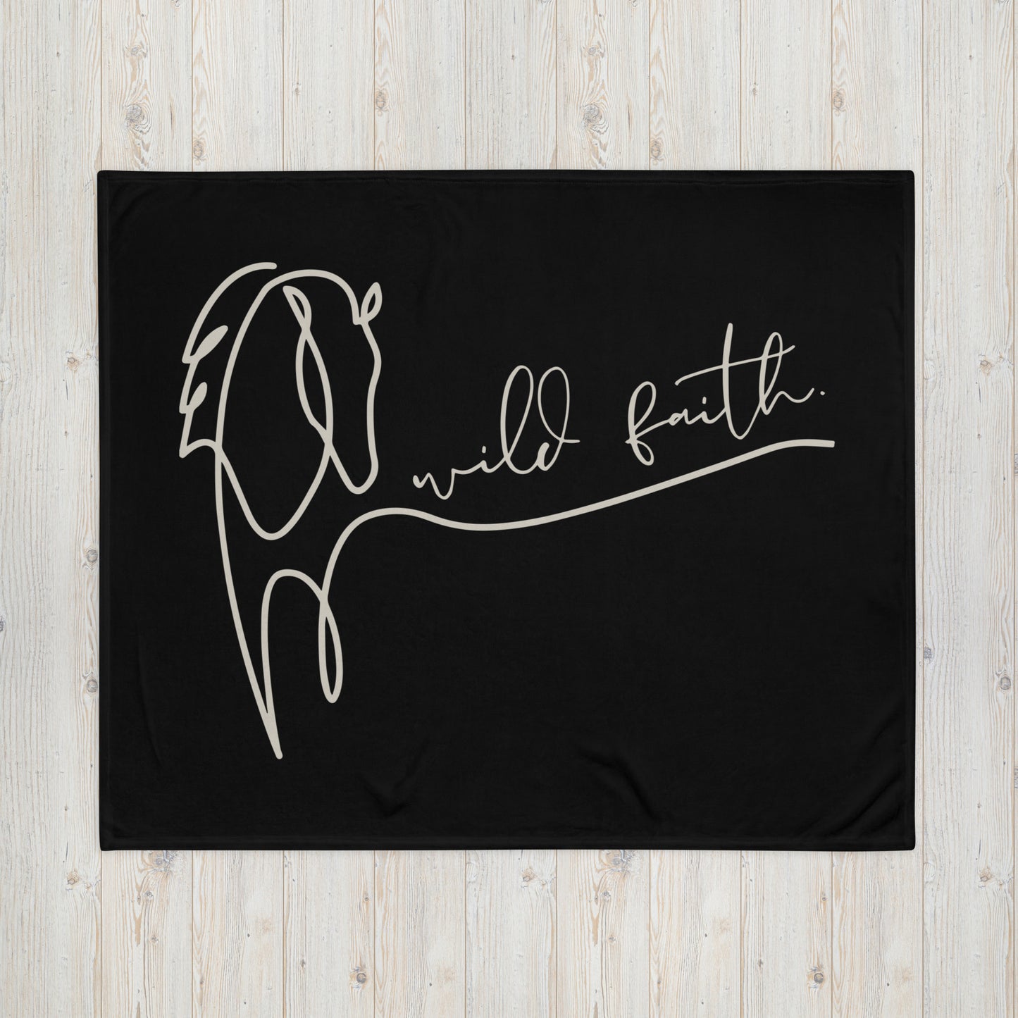 Wild Faith Throw Blanket