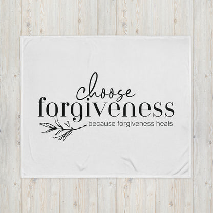 Choose Forgiveness Throw Blanket