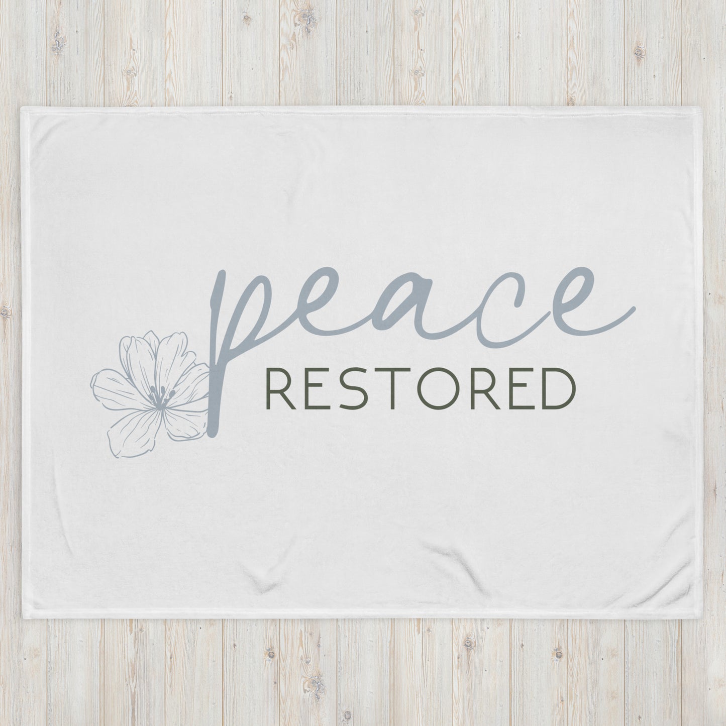 Peace Restored Throw Blanket