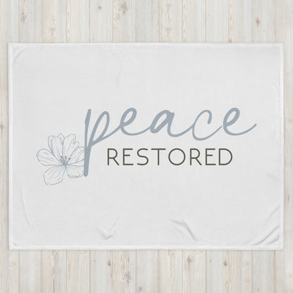 Peace Restored Throw Blanket