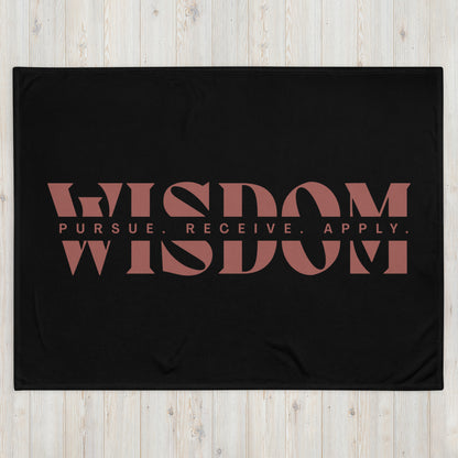 Wisdom—Acquire + Apply Throw Blanket