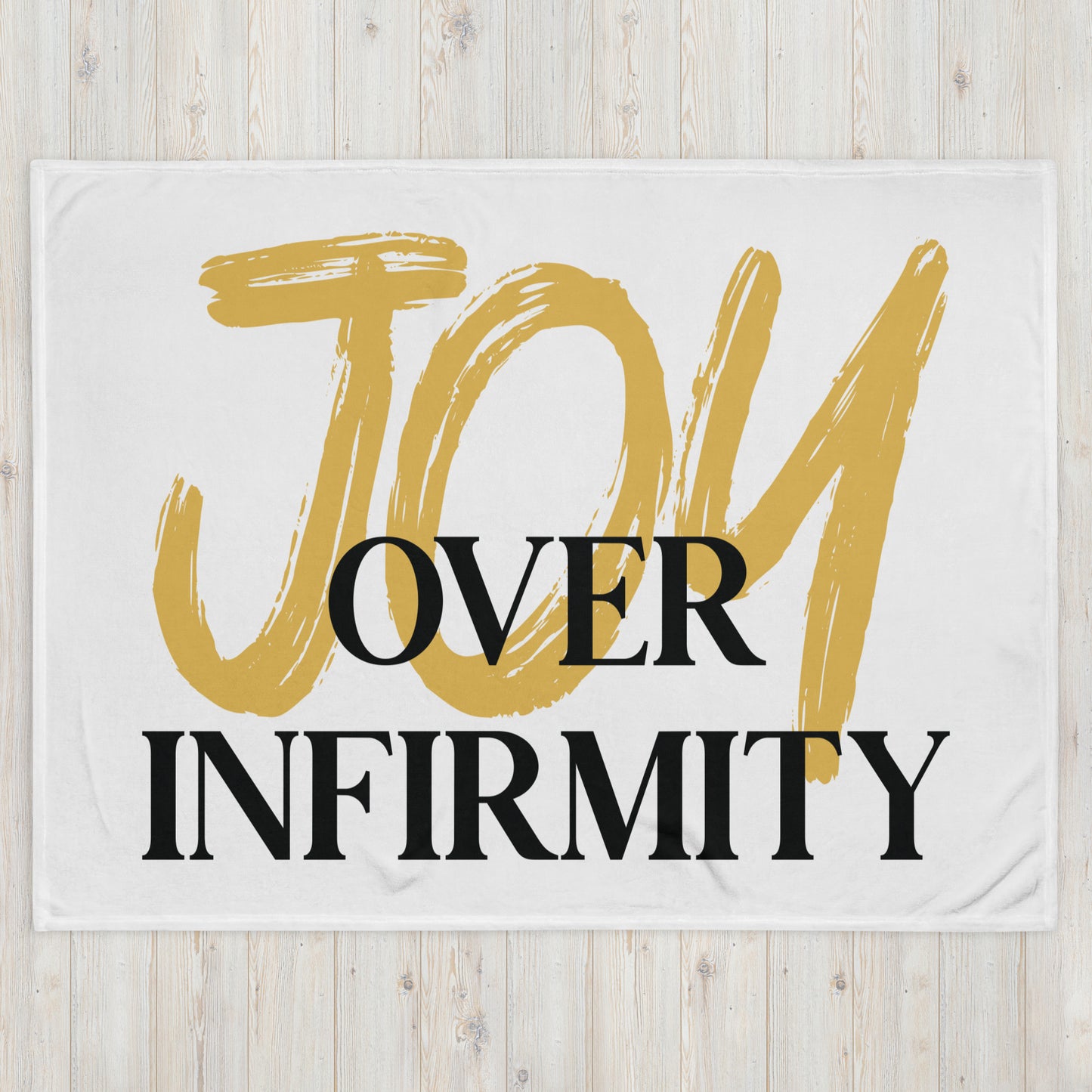 Joy Over Infirmity Throw Blanket
