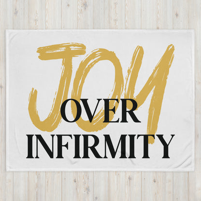 Joy Over Infirmity Throw Blanket