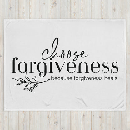 Choose Forgiveness Throw Blanket