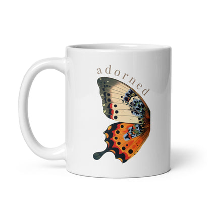 Adorned White glossy mug
